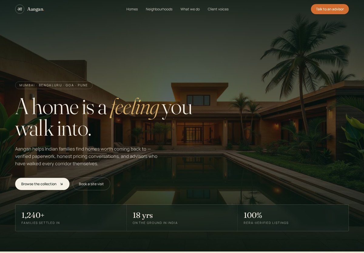 Arpan Homes — Builders website designed by Xpack Live