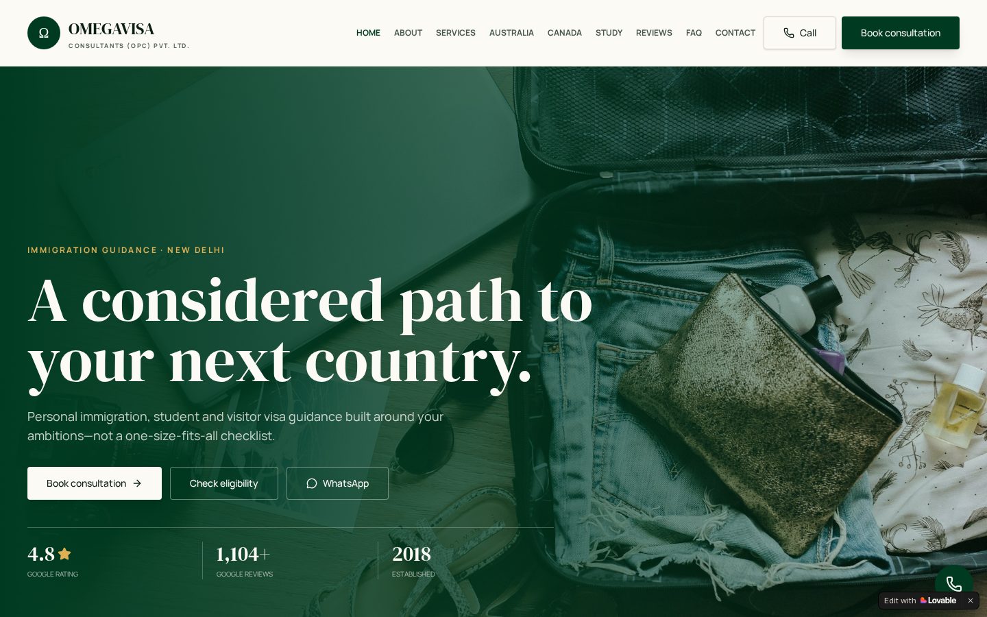 Immigration — Immigration website designed by Xpack Live