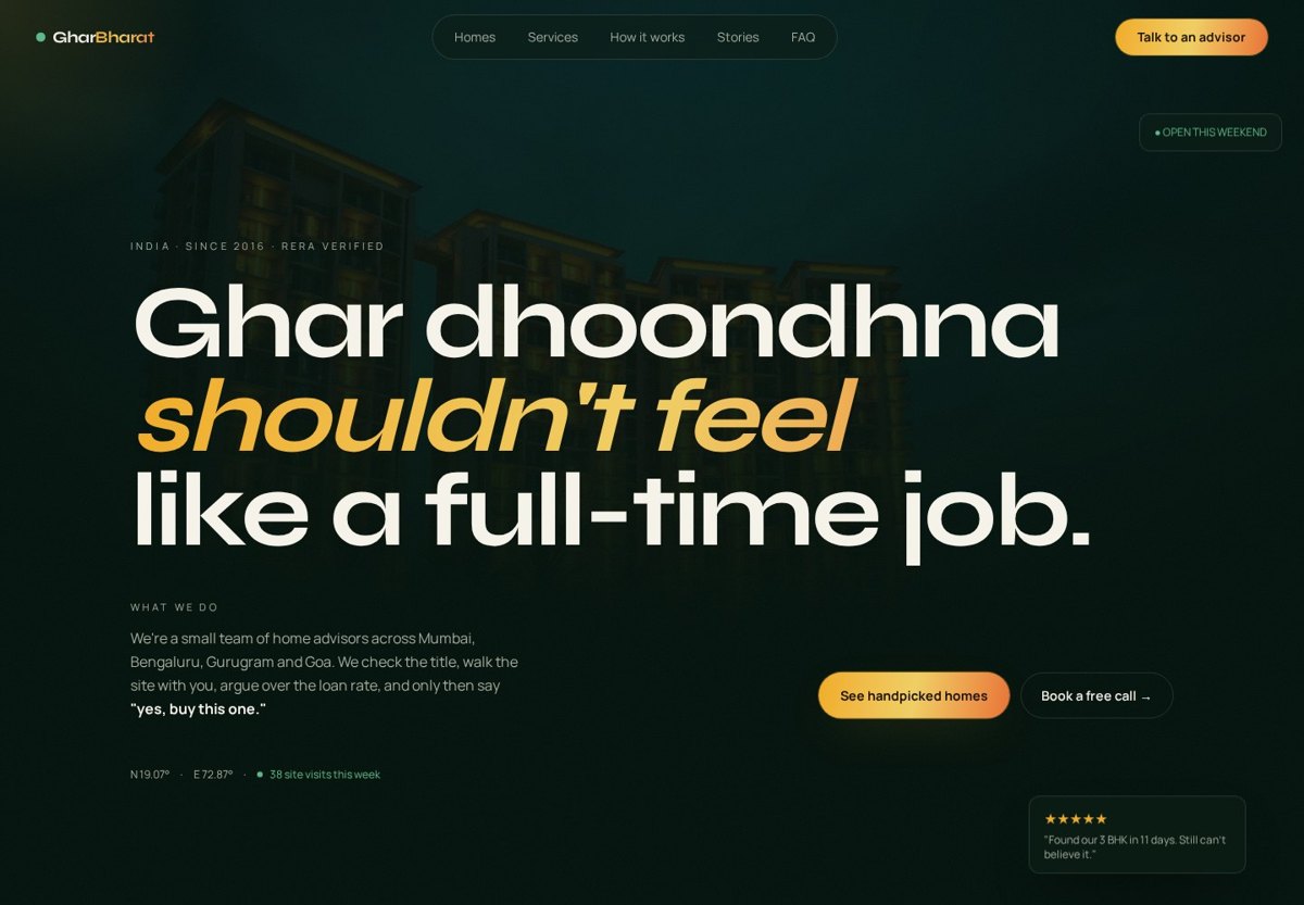 Estate Explorer India — Real Estate website designed by Xpack Live